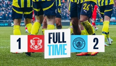 英足總杯：德布勞內(nèi)替補建功 曼城2-1萊頓東方取勝