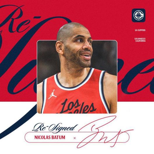 巴圖姆續(xù)約后發(fā)文：快船國度，再次啟航！