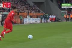 奧利塞精準(zhǔn)傳中送助攻！凱恩門前飛身頭球破門反超！