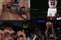 這是小卡還是丹子?。咳R昂納德請神活動請到了喬丹~